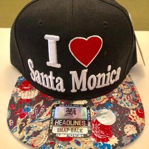 NWT. Headlines I ❤️ Santa Monica Baseball Cap